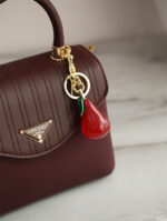 Glittery Pear Bag Charm