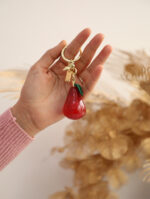 Glittery Pear Bag Charm – Image 2